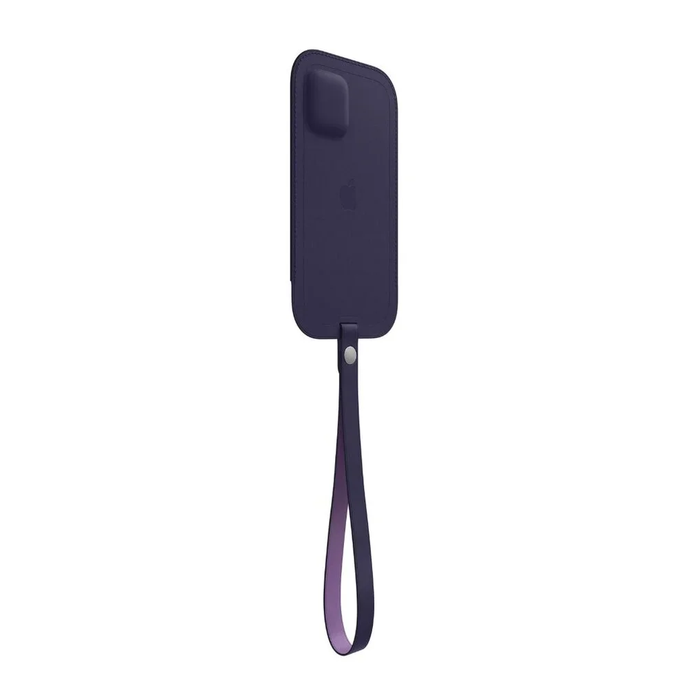 Apple Leather Sleeve with MagSafe for iPhone 12 / 12 Pro - Deep Violet